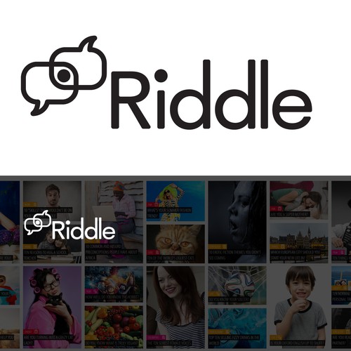 Strong, simple logo for our social media start-up Riddle