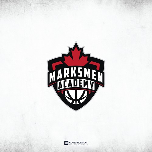 Marksmen Academy Logo design.