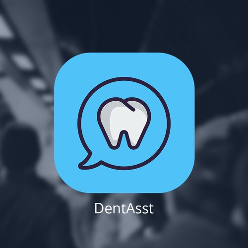 Dentist Assistant App Icon Design Concept