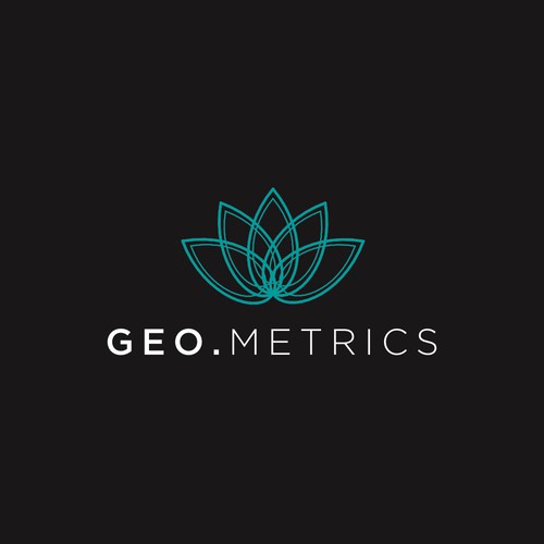 Logo design for Geo.Metrics yoga studio and art gallery