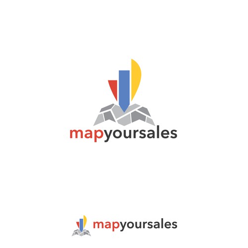 Modern logo for Map Your Sales