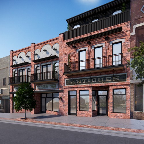 New Elevation of an Existing Building in Santa Fe