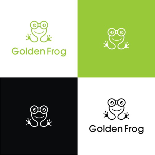 logo concept for golden frog