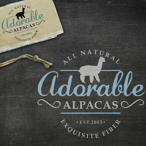 Logo for an Adorable Alpaca Ranch