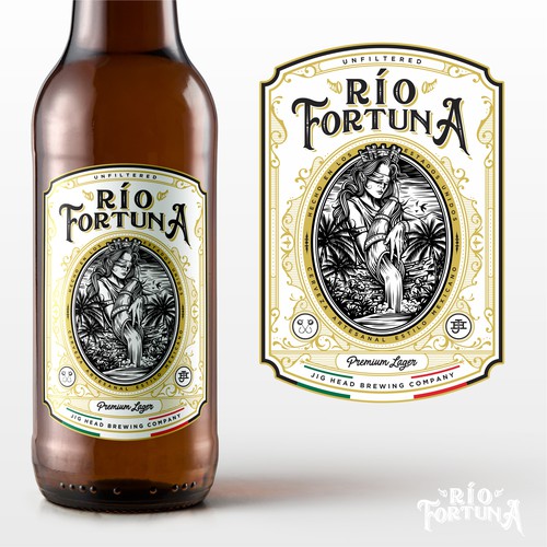 Classy Río Fortuna Logo and Label designs