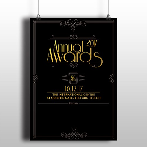 Corporate invitation for an Annual Awards