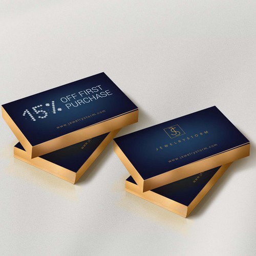 Promotional Business Card for JewelryStorm