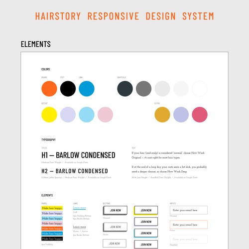 Novel New Web Design Needed for Hairstory.com