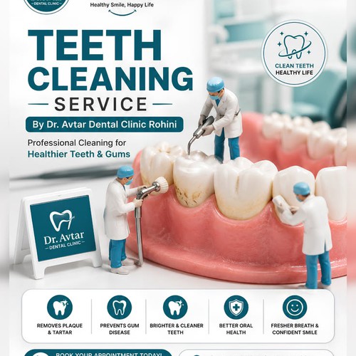 Dental clinic flyer 