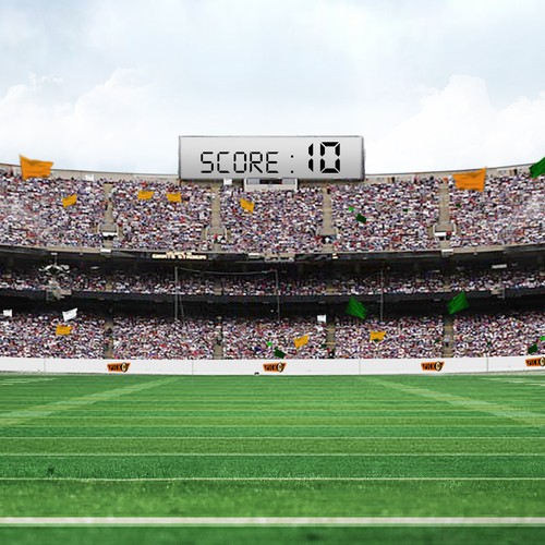 Football stadium backdrop illustration!