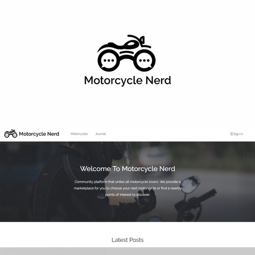 Logo For Motorcycle Nerd