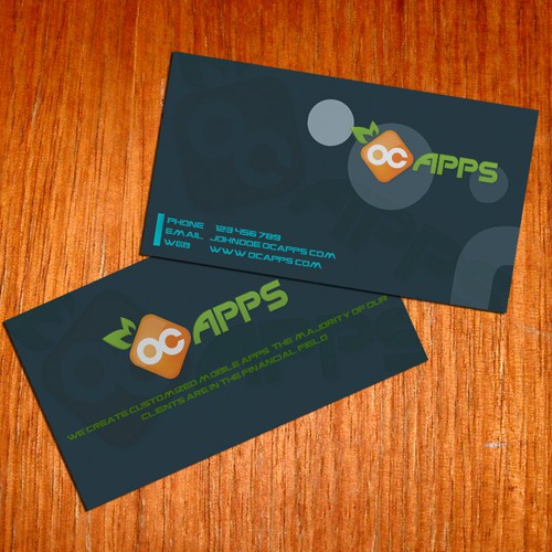 Business card for ocApps