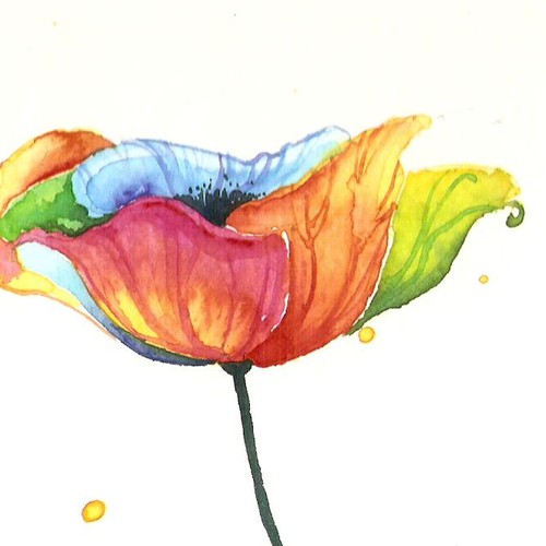 watercolor flower