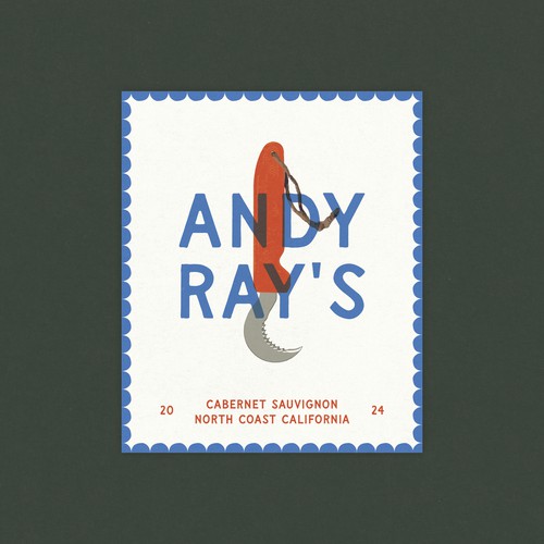 Wine Label Concept for Andy Ray's