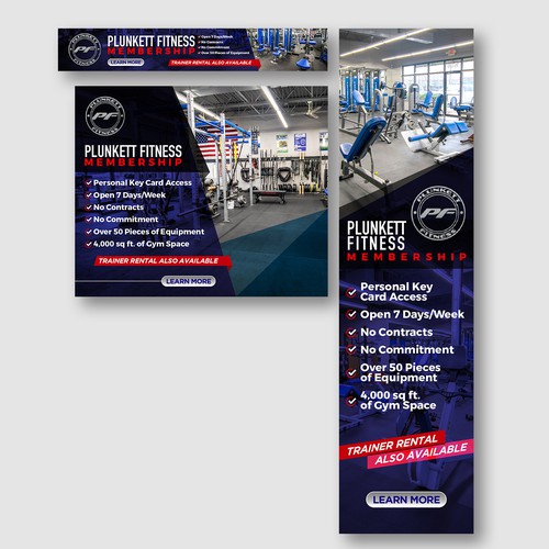 Banner Ads Promoting Gym Membership