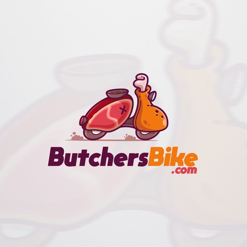 Butchers Bike logo design