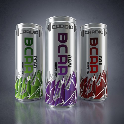 Create sharp and clean sleek can for a new gym drink