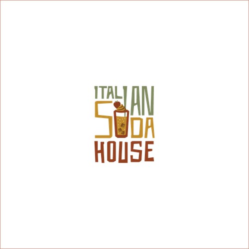 Concept logo for Italian Soda House