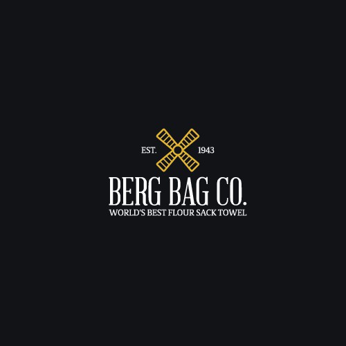 Berg Bag Flour Sack Towel Logo