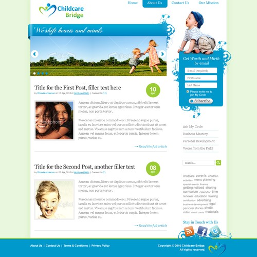 wordpress for childcare web tools & community