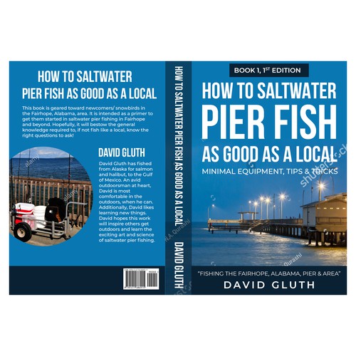 Book Cover Design on Saltwater Pier Fishing