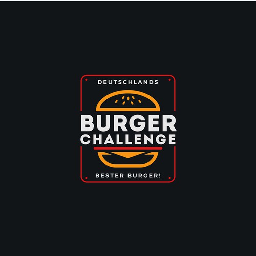 Burger Challenge Bold & Vibrant Logo