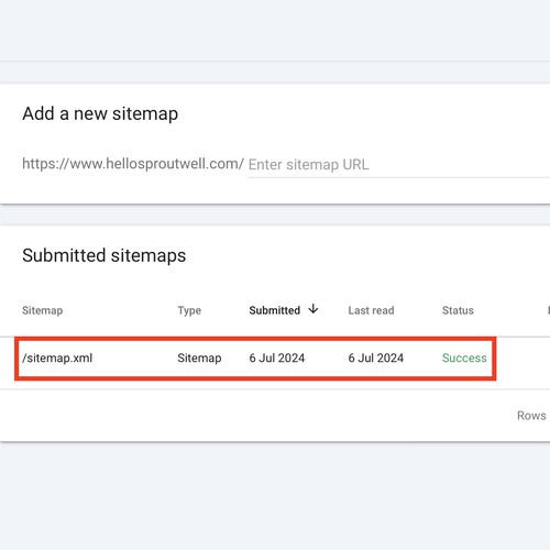 Optimisation of Hello Sproutwell