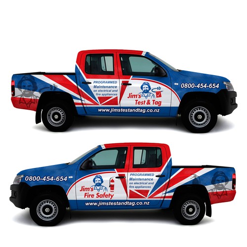Bold wrap for dual cab truck