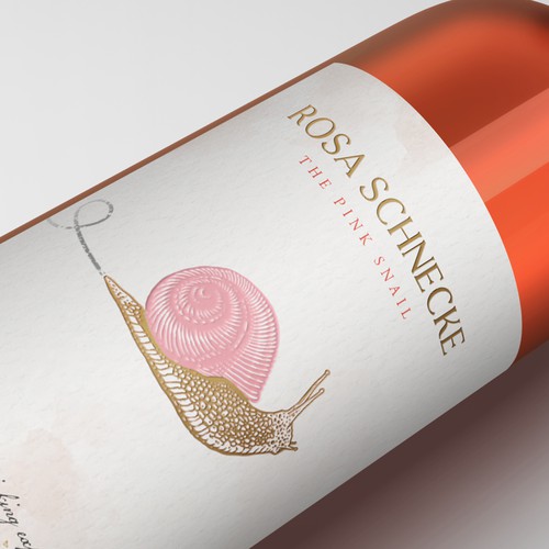 Rose Wine Label
