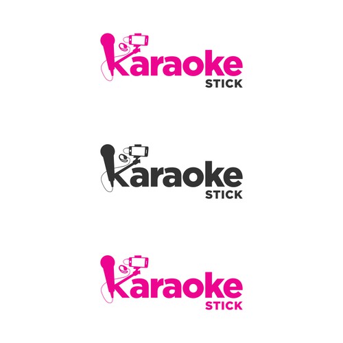 logo for karaoke stick