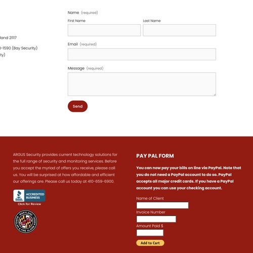 Embedded Pay Pal Form