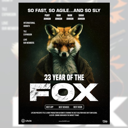 Fox poster design
