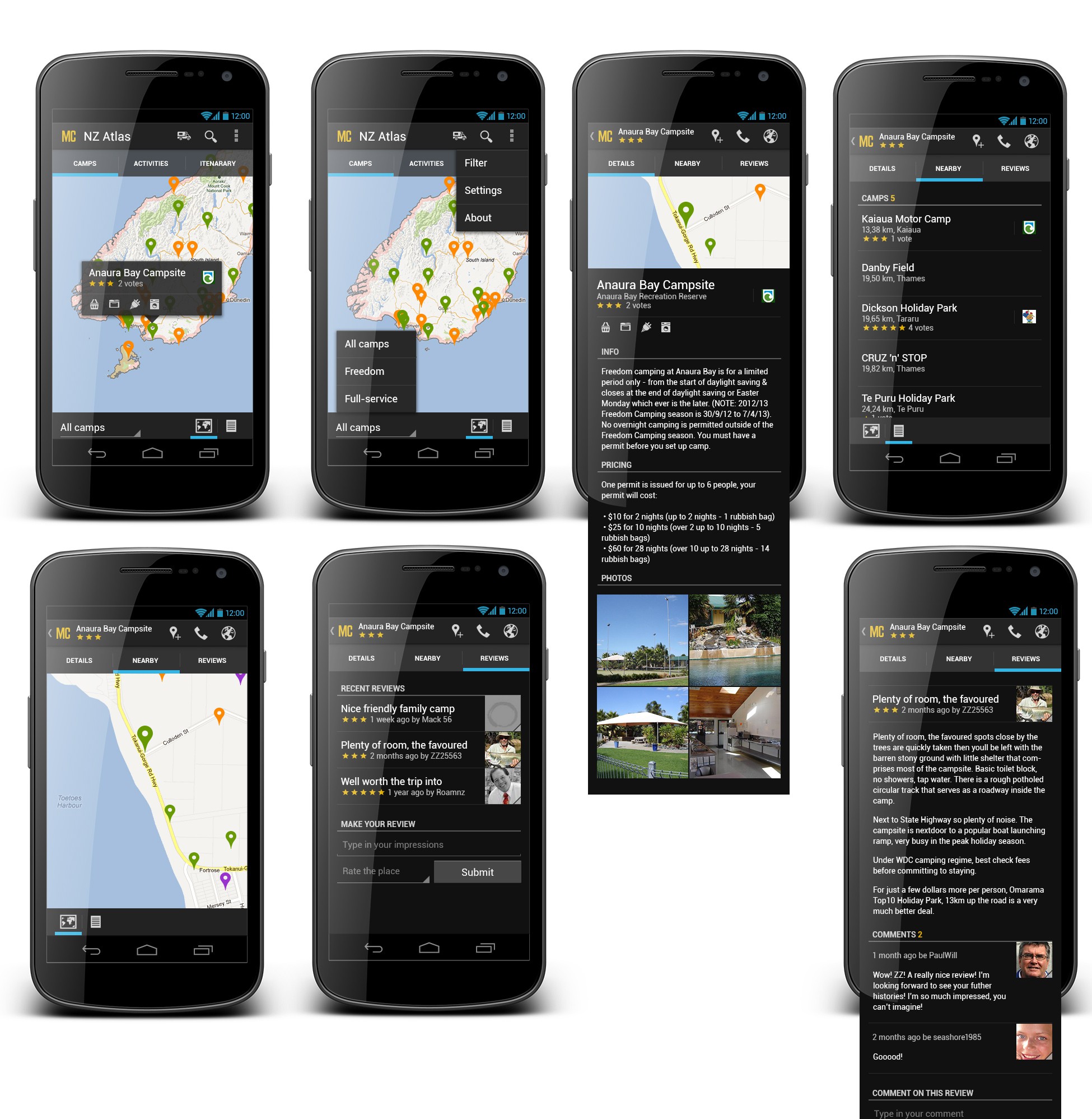 NZ Travel Atlas Android app design required