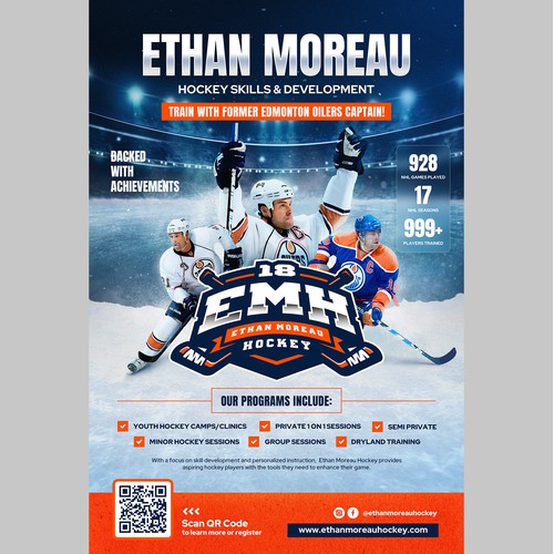 Ethan Moreau Hockey Poster
