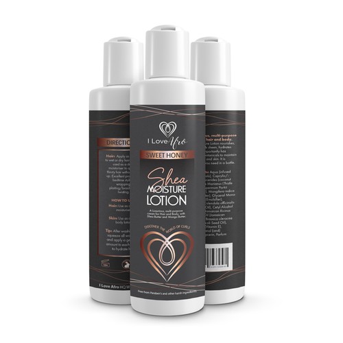 Packaging Entry for Lotion Label