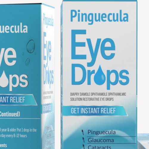 Small and Simple Eye Dropper Box for Relieving Eye Drops