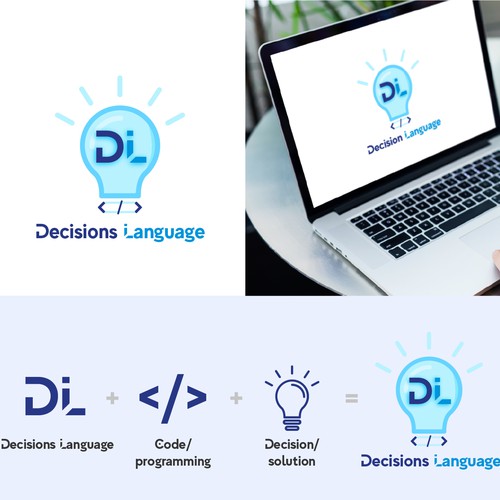 Logo for IT company Decisions Language