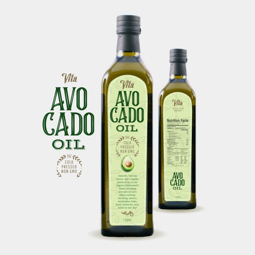 Avocado Oil Label