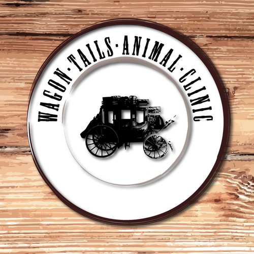 Wagon Tails Animal Clinic Logo