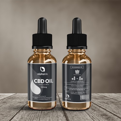 STANDOUT! Label design for Alphabis CBD Tincture