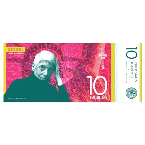 Design the new $10 bill featuring a woman