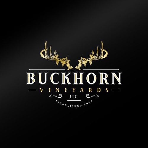 logo combination for BUCKHORN Vineyards