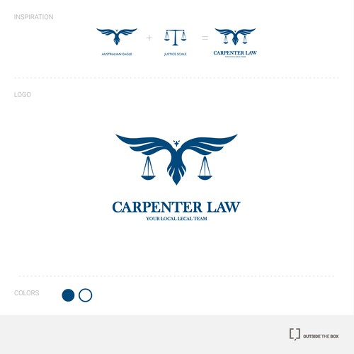 Logo concept for Carpenter Law firm