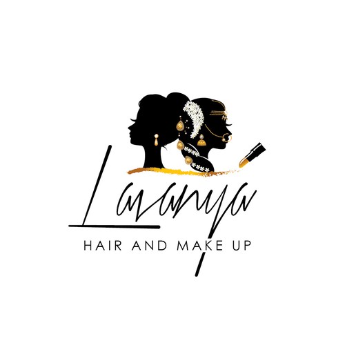 Hair and make up artist logo