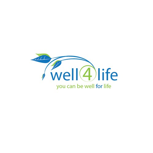 Create a holistic, relaxed and detoxifying logo for well4life