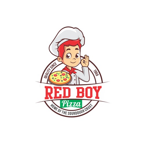 Bold logo concept for pizza