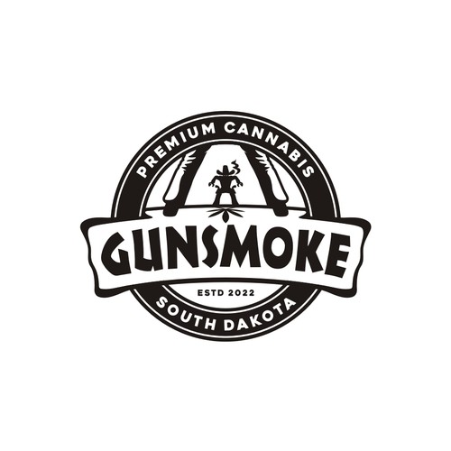 Hipster style logo for a cannabis company