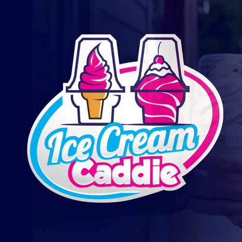 playful logo for Ice Cream company