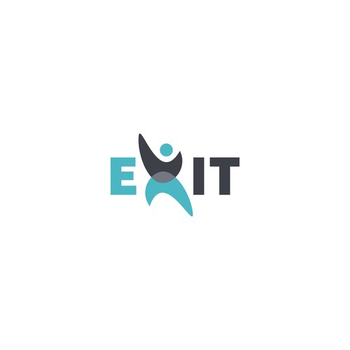 Exit Logo Concept For Drugs Addiction Rehabilitation