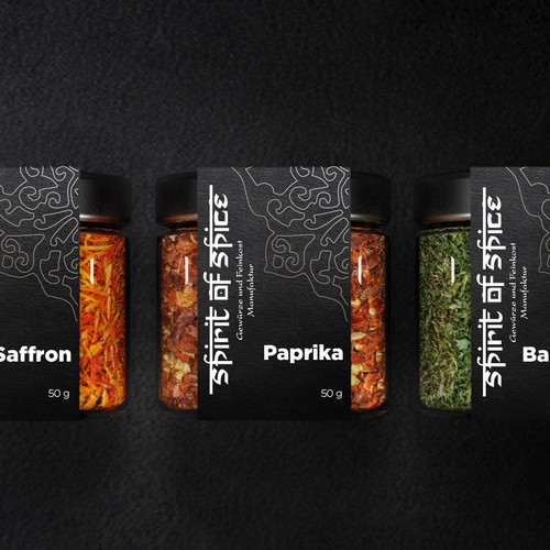 Label design for spice company